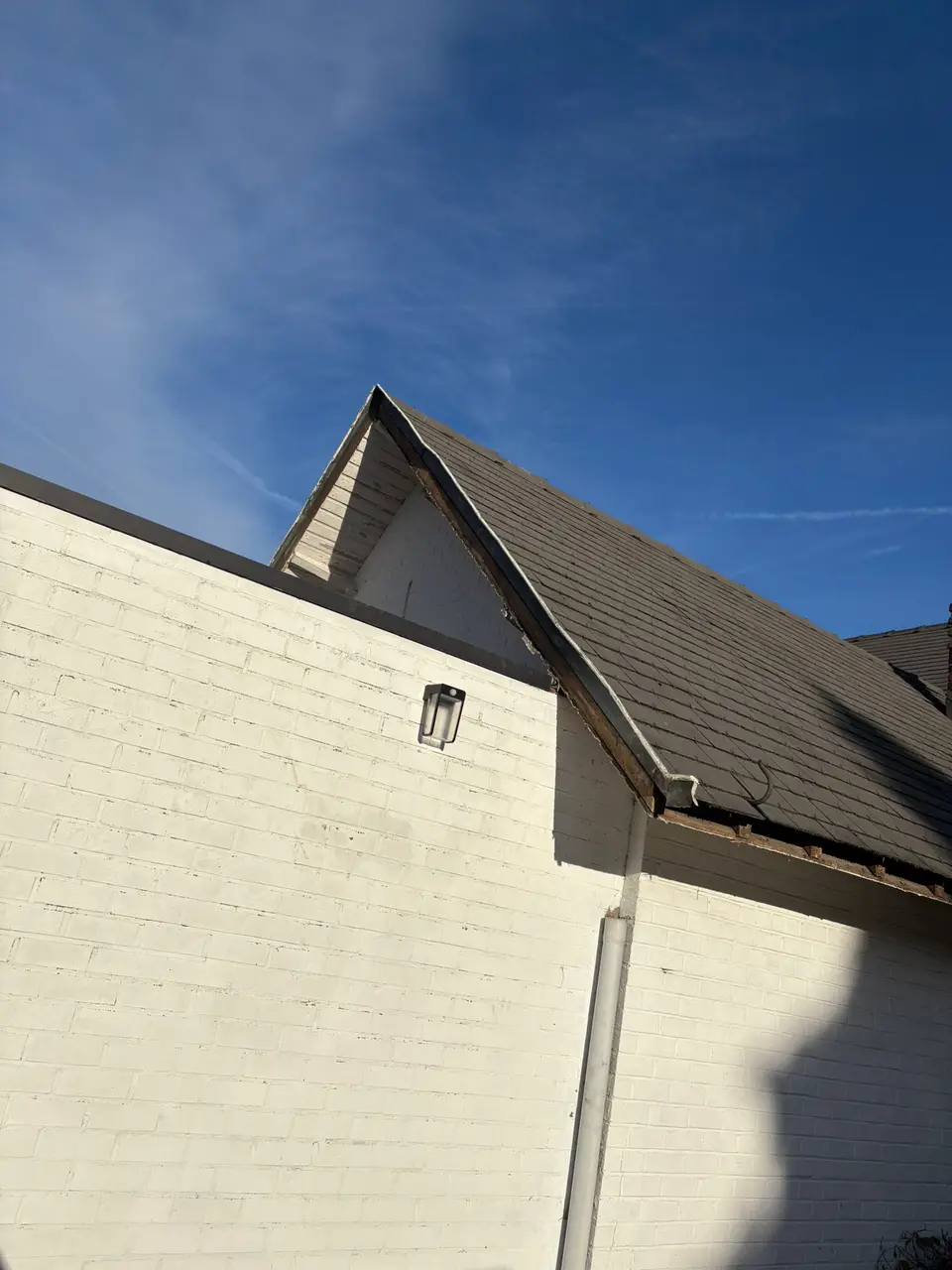 Toiture en ardoise — avant travaux